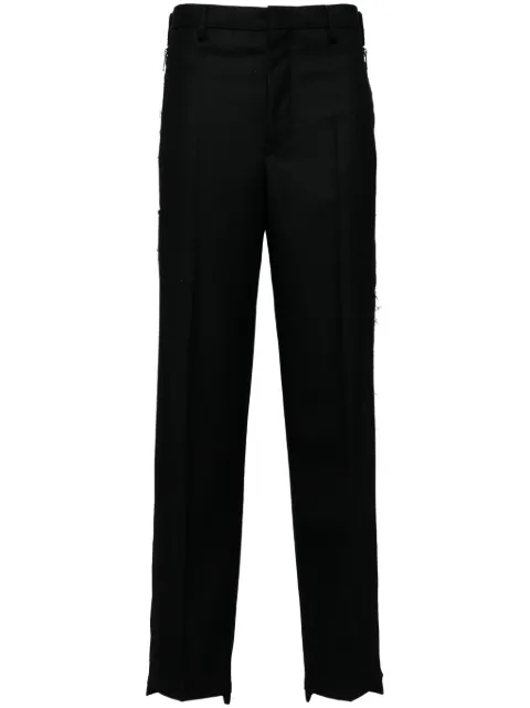 Undercover distressed-finish straight-leg trousers