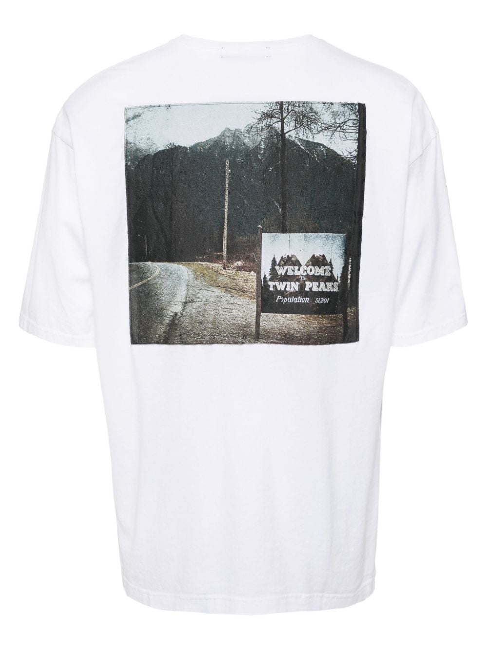 Shop Undercover Graphic-print Cotton T-shirt In White