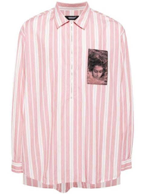 Undercover vertical-striped shirt