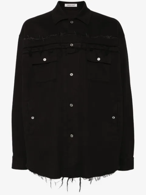 Undercover camisa con borde de flecos