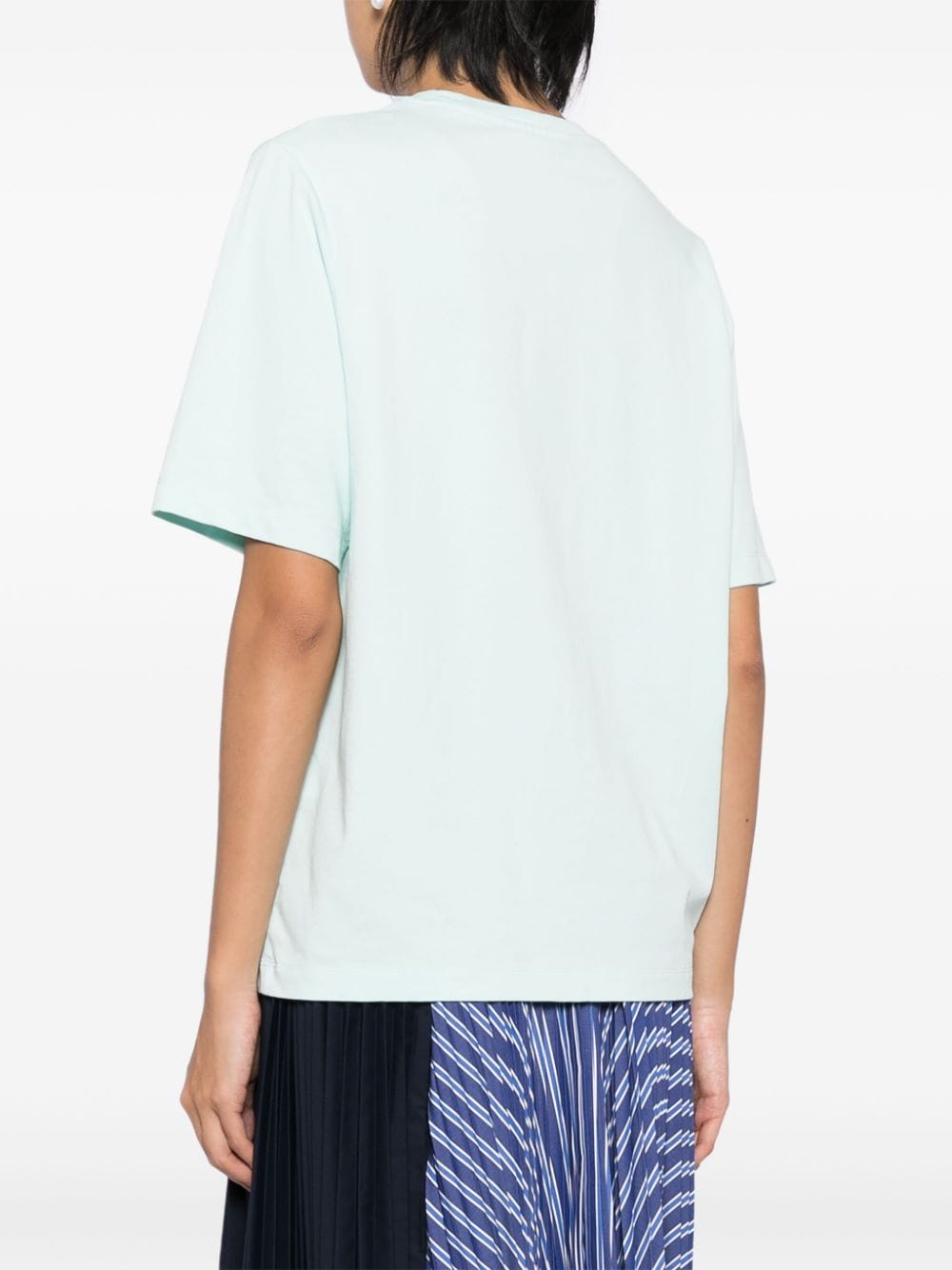 Shop Maison Kitsuné Bold Fox Head Patch T-shirt In Green