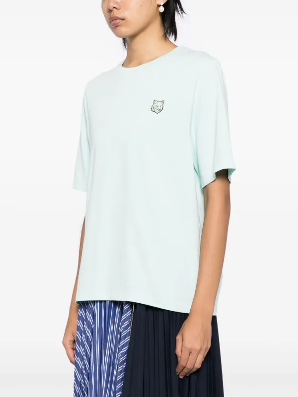 MAISON KITSUNE☆Bold Fox Head Patch Oversize Tシャツ 白色 BOLD FOX HEAD PATCH OVERSIZE TEE SHIRT | Maison Kitsuné