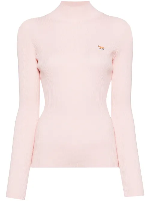 Haut en maille à logo brodé - Maison Kitsuné - Modalova