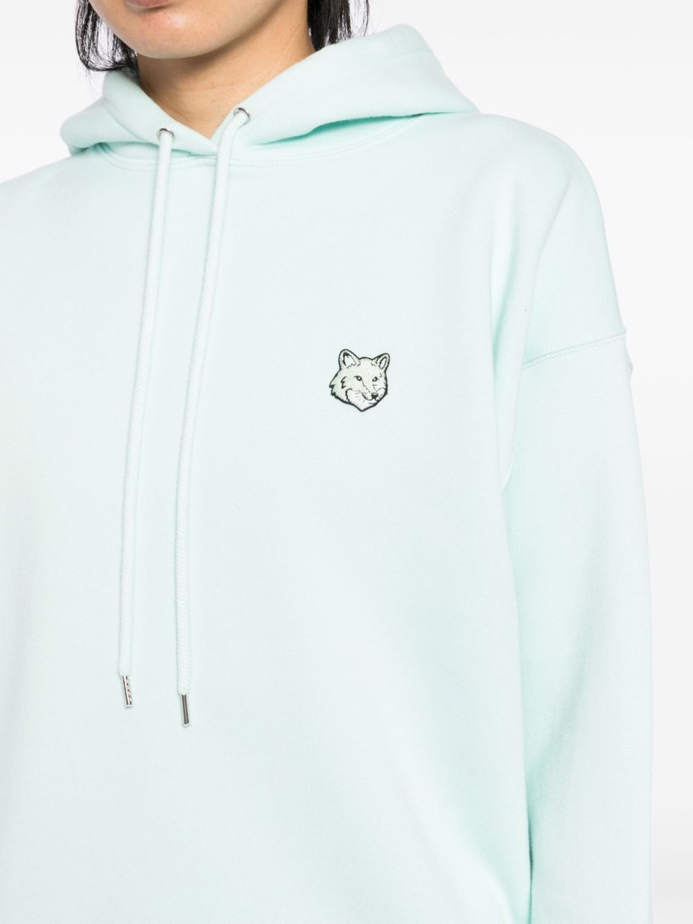 Maison Kitsune bold fox head patch hoodie Women