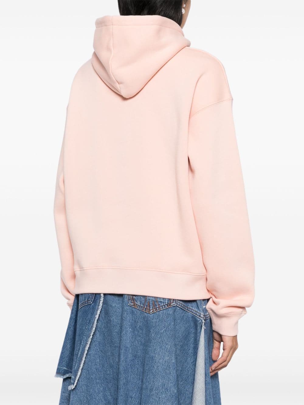 Shop Maison Kitsuné Bold Fox Head Patch Hoodie In Pink