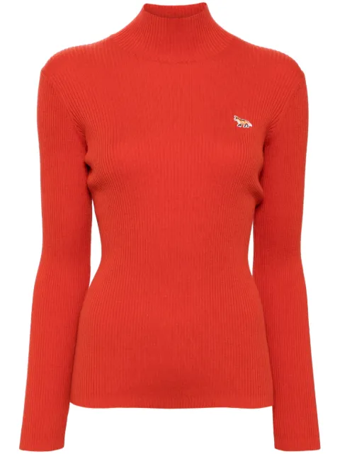 Maison Kitsuné baby fox patch high neck jumper