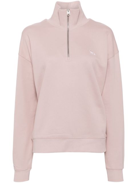 Maison Kitsune baby patch half zip sweatshirt Women