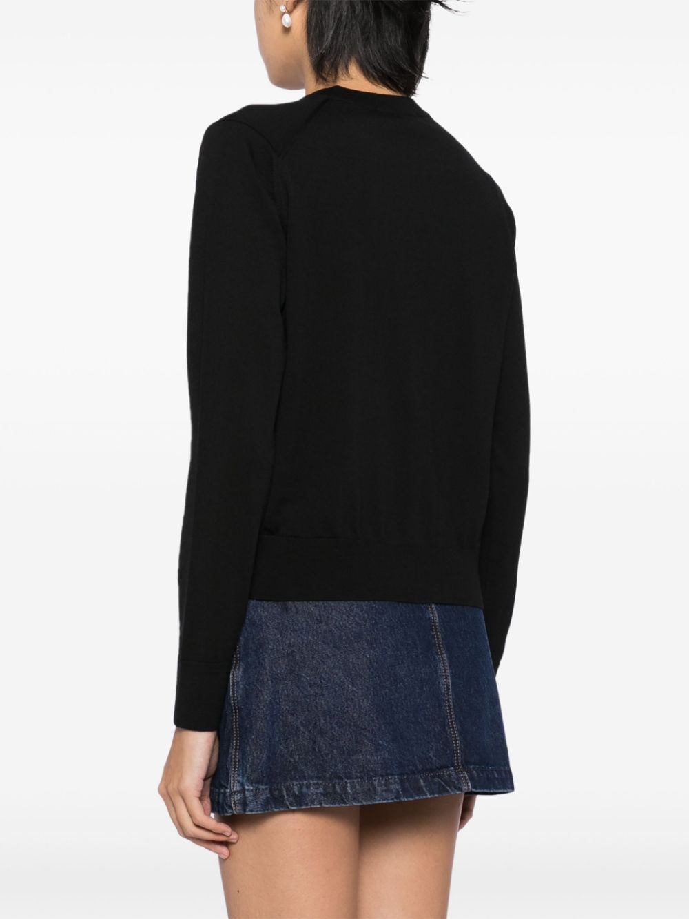 Shop Maison Kitsuné Knitted Cardi-coats In Black