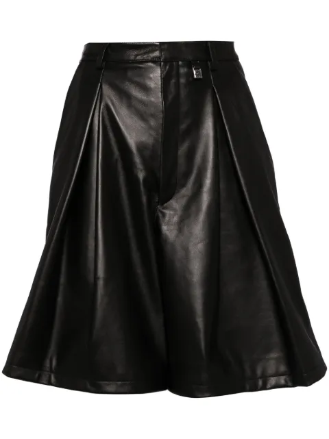 Giuseppe Di Morabito pleated leather shorts