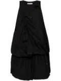 CAROLINE HU sequin embellished tiered dress - Black