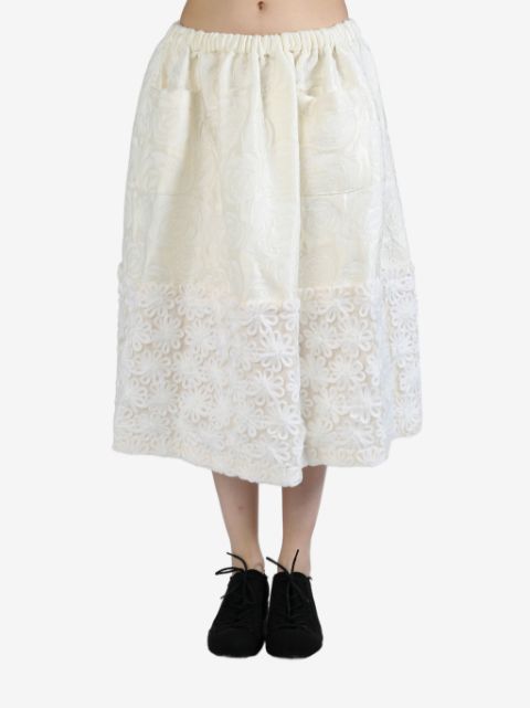 Comme des Garcons TAO floral midi skirt Women