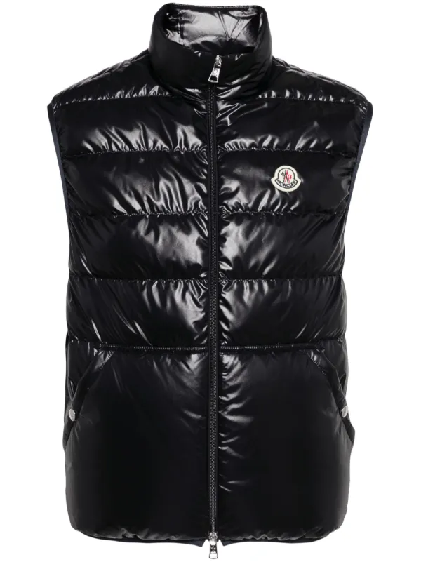 Moncler Zip Fastening Vest Blue FARFETCH KW