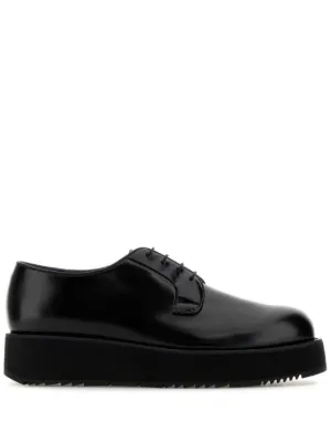 Prada ダービーシューズ | ブラック | FARFETCH JP