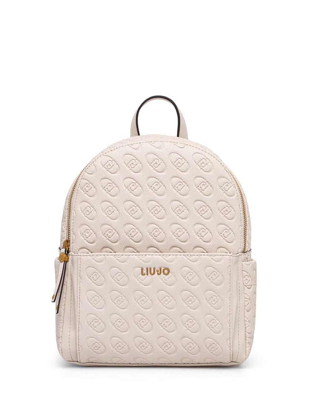 Liu •jo Logo Backpack In Neutrals