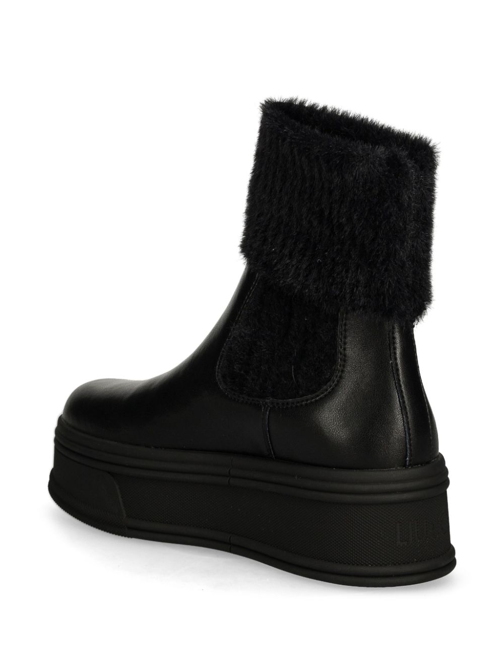 LIU JO logo boots Black