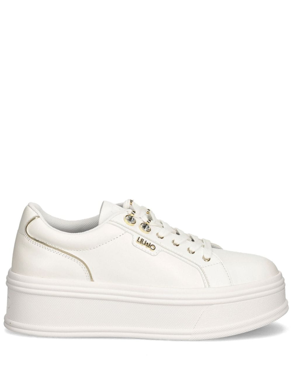 LIU JO leather sneakers White