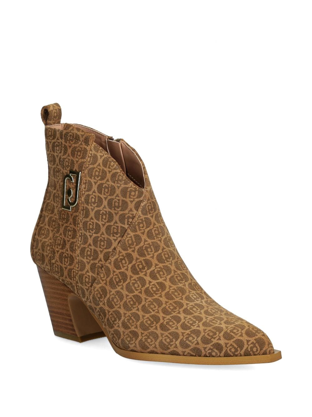 Shop Liu •jo Logo Boots In Brown