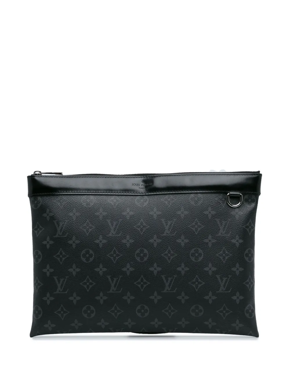 Louis Vuitton Pre Owned 2019 Monogram Eclipse Discovery Pochette GM Clutch Bag Black FARFETCH