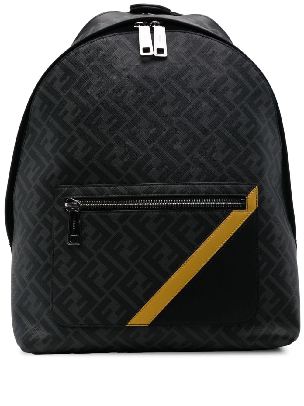 FENDI Zaino Fendi Diagonal Chiodo medio - Nero