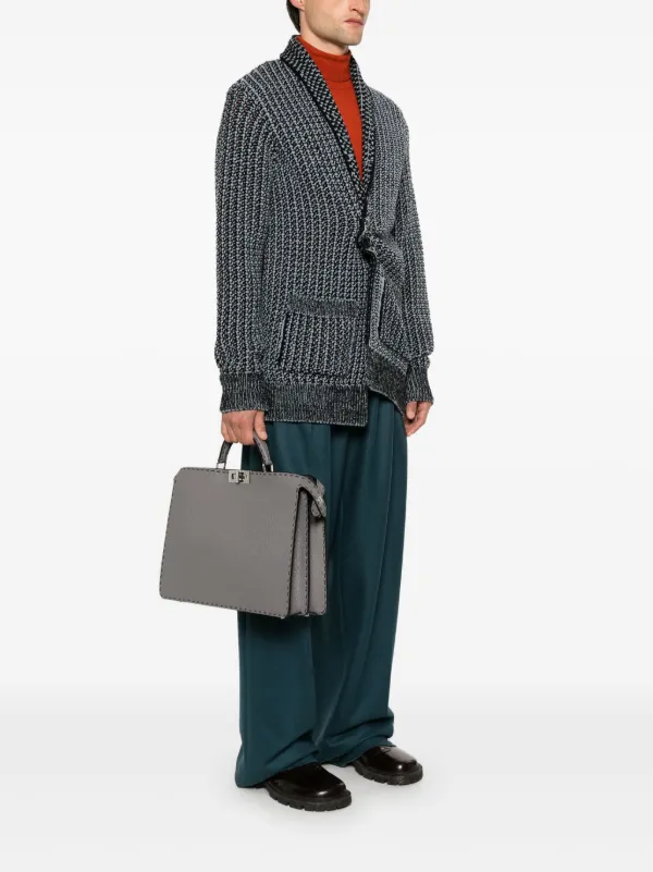 FENDI ピーカブー アイシーユー セレリア ハンドバッグ M | グレー