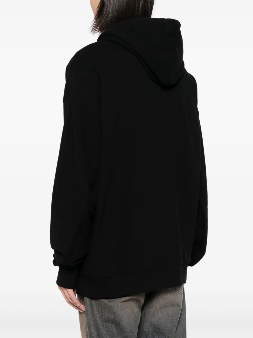 izzue Hoodie met geborduurd logo Zwart