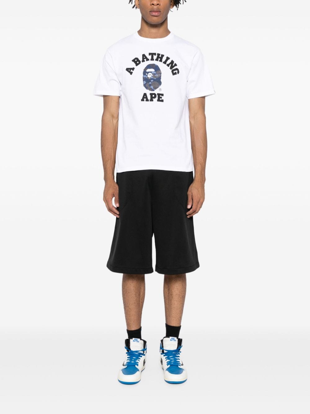 A BATHING APE® T-shirt met logoprint - Wit