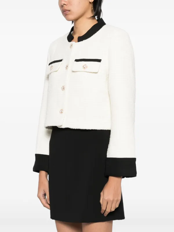 b+ab Tweed Jacket | White | FARFETCH