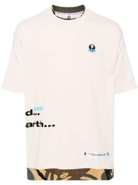 AAPE BY *A BATHING APE logo patch T-shirt Men