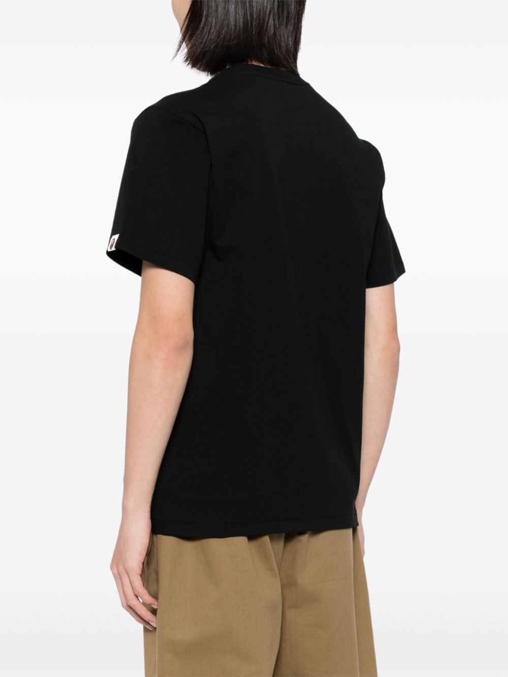 A BATHING APE T-shirt met grafische print Zwart