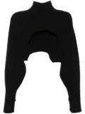 Simone Rocha cable knitted jumper - Black