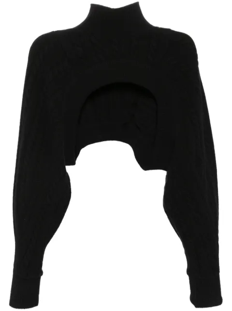Simone Rocha cable knitted jumper