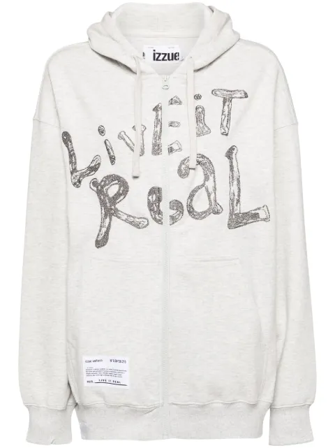 izzue graphic-print zip jacket