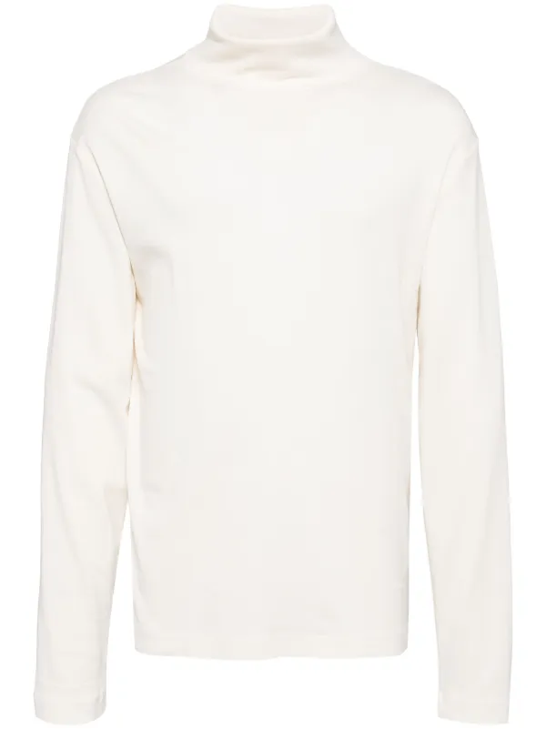 Lemaire クールネック アイボリー ロングTシャツ