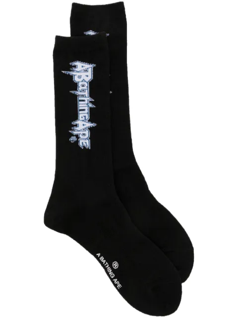 A BATHING APE® calcetines largos con múltiples logo