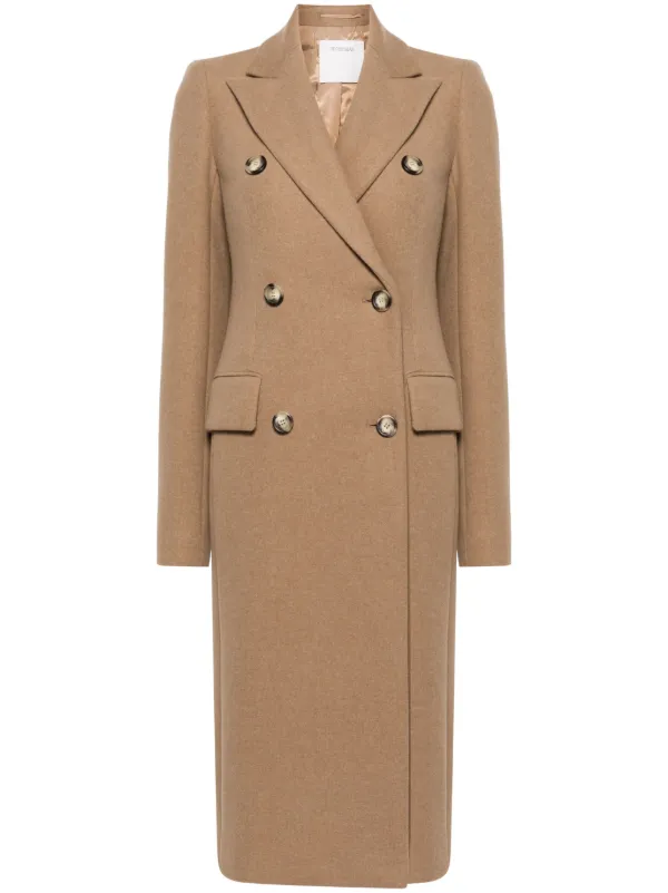 【SPORTMAX】GHIA WOOL COAT Max Mara Sportmax Ghia Double-Breasted Belted Trench Coat