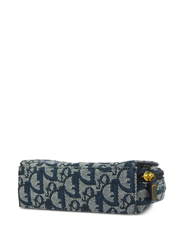 Christian Dior Pre-Owned 1998 Trotter Saddle Wallet | Blue