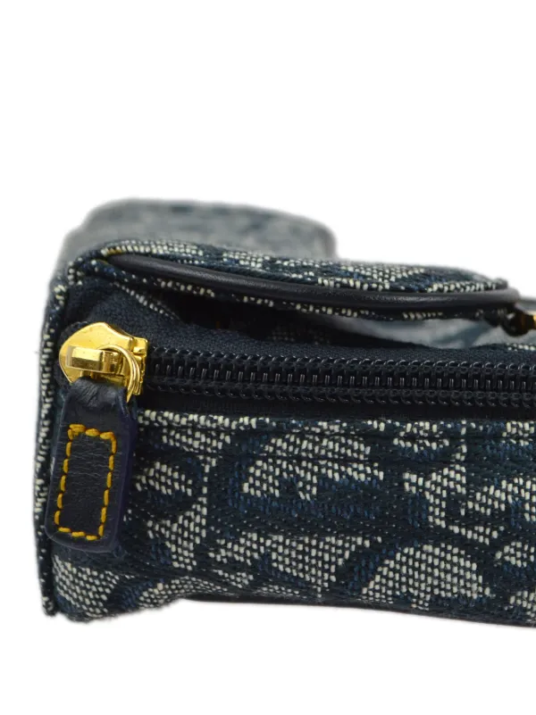Christian Dior Pre-Owned 1998 Trotter Saddle Wallet | Blue