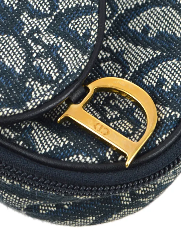 Christian Dior Pre-Owned 1998 Trotter Saddle Wallet | Blue | FARFETCH