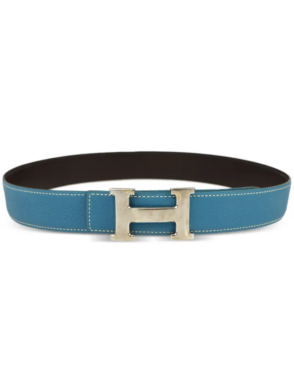 Hermes Pre Owned 2003 Constance Belt Blue FARFETCH PL