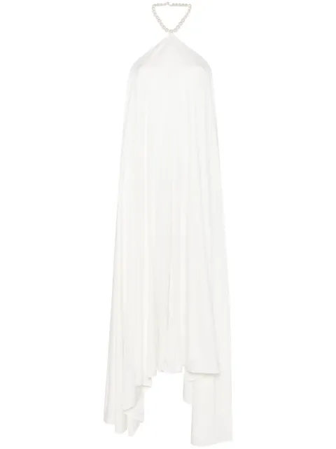 Retrofete Maryam pearl-embellished dres 