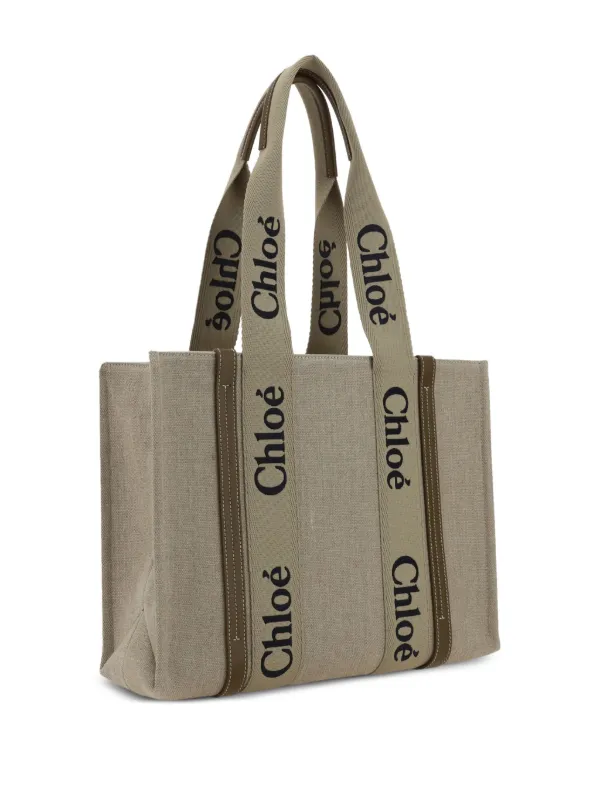 【関税＆送料込み】ChloAC Grey Woody Tote Bag CH24161B-Chloe-Woody-small-
