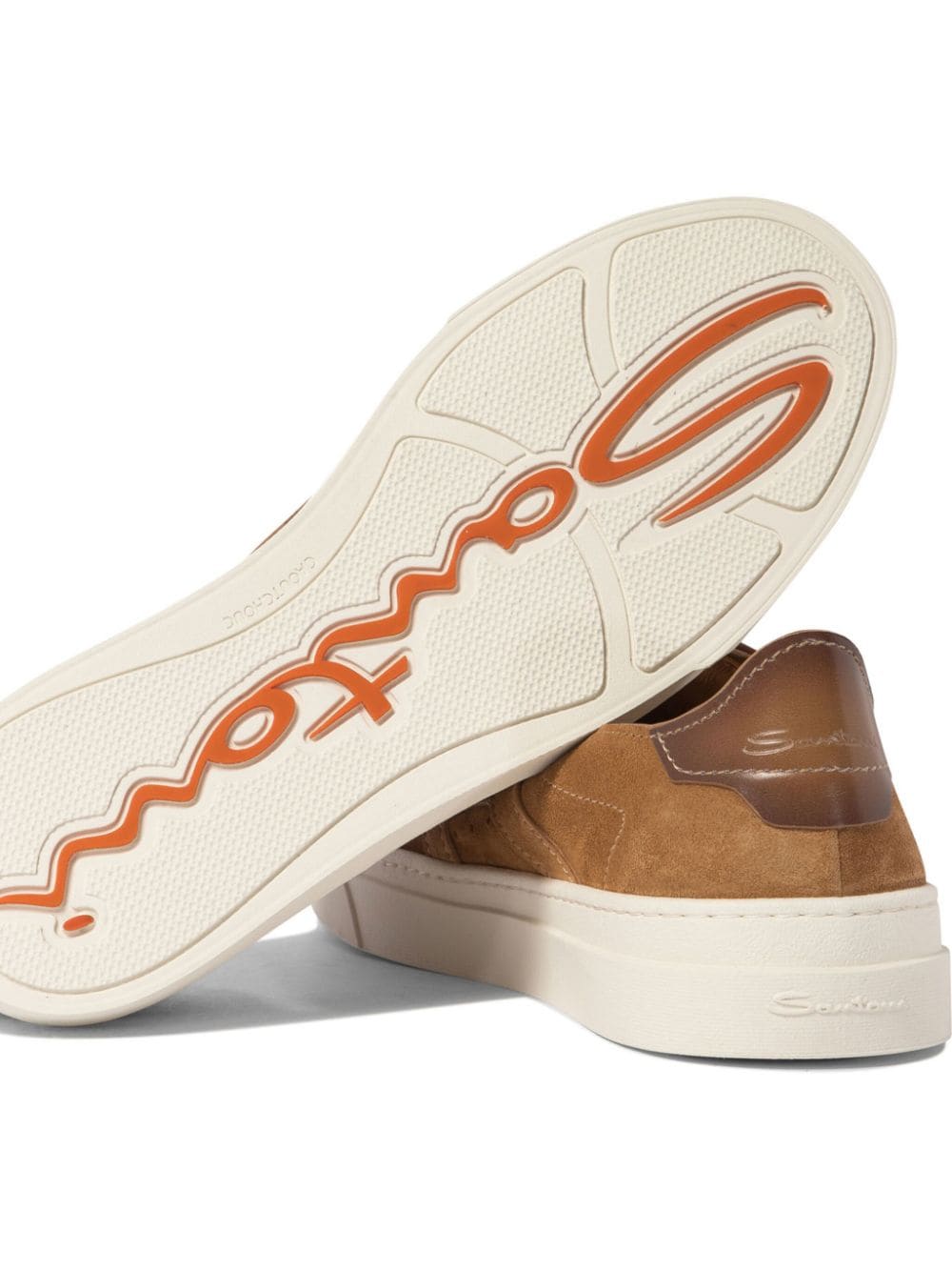 Santoni Double Buckle Sneakers Bruin