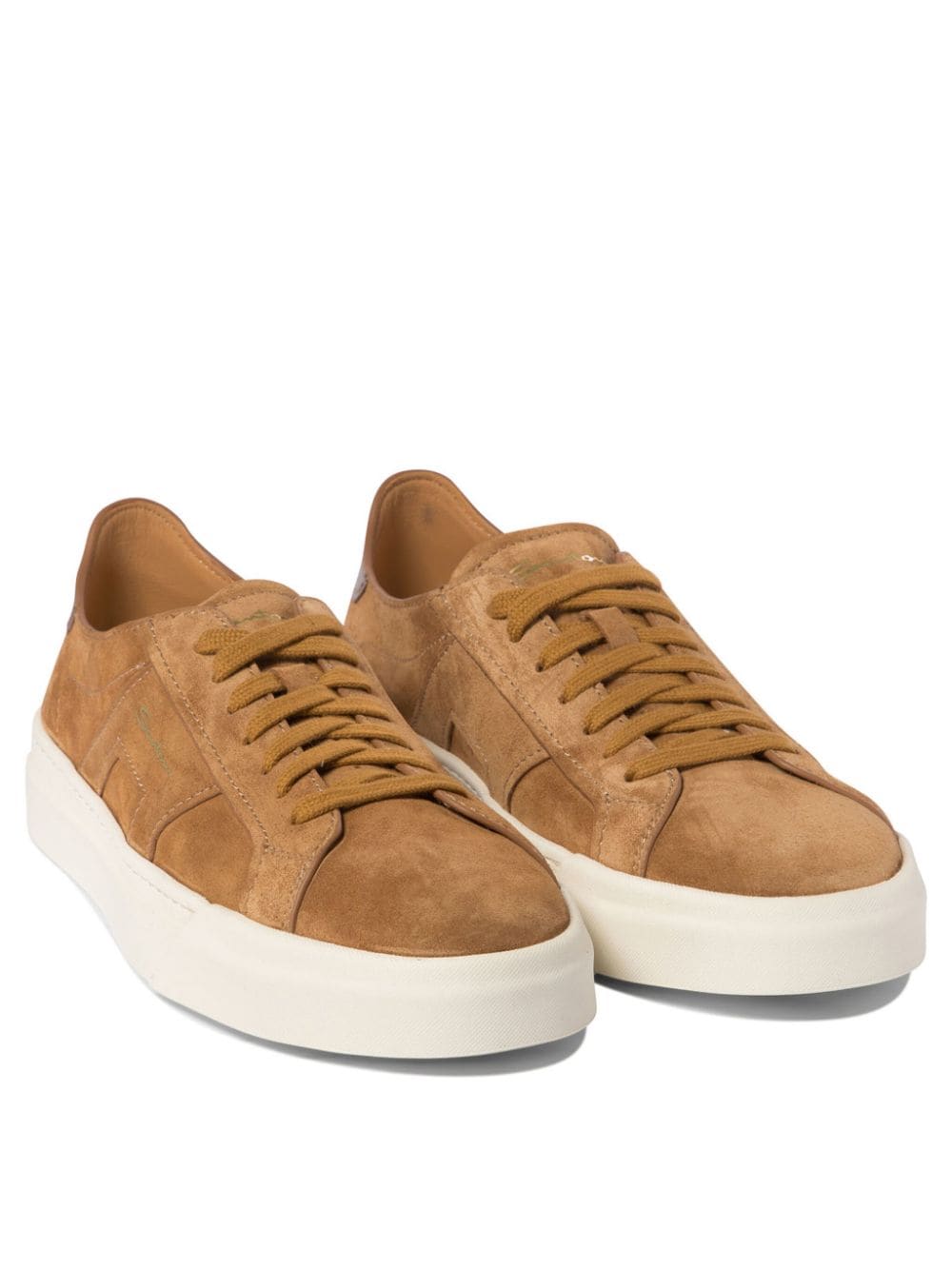 Santoni Double Buckle Sneakers Bruin