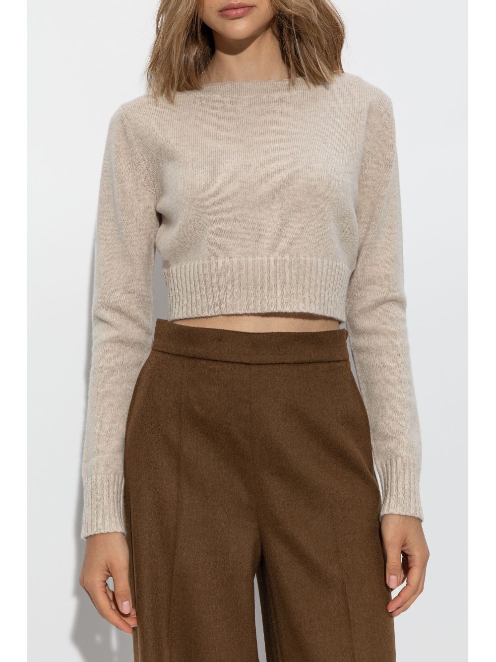 Max Mara cropped knitted top Women