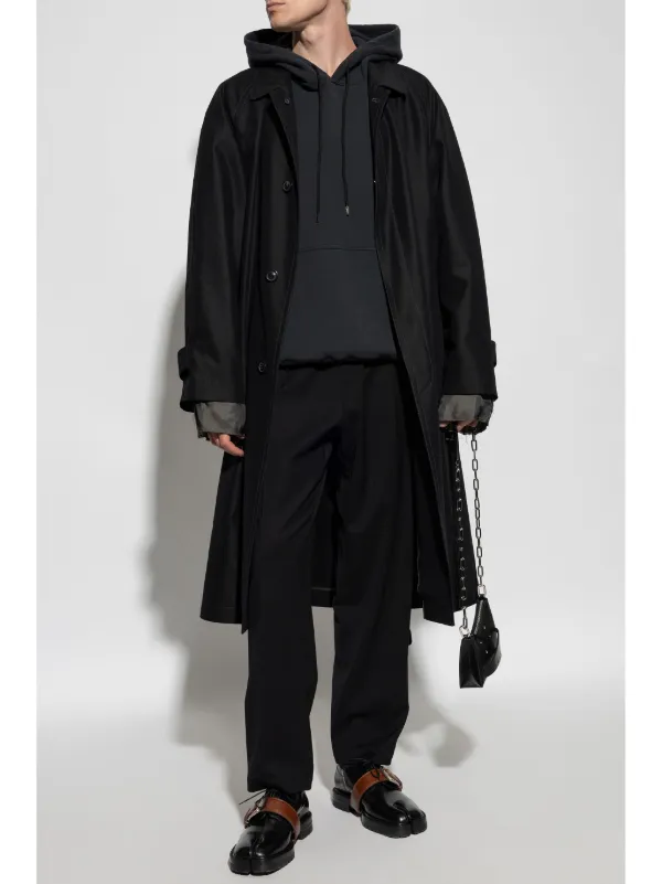 MM6 Maison Margiela ロゴ パーカー | ブラック | FARFETCH JP