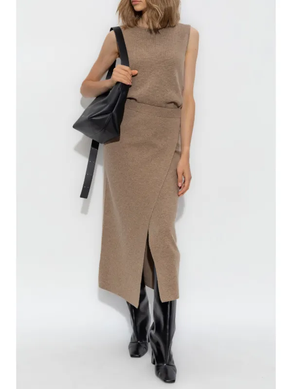 スカート MAX MARA Woman Skirt Brown 2511301053600 010 Max Mara Tequila Midi Skirt | Brown | FARFETCH