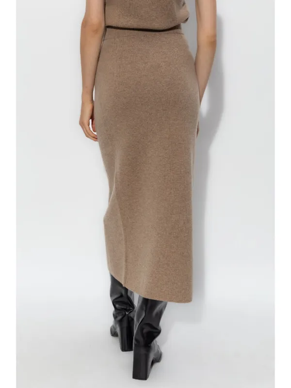 Max Mara Umbria Midi Skirt | Brown | FARFETCH