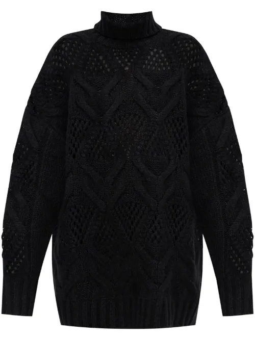 Pull oversize en maille losanges - Sportmax - Modalova