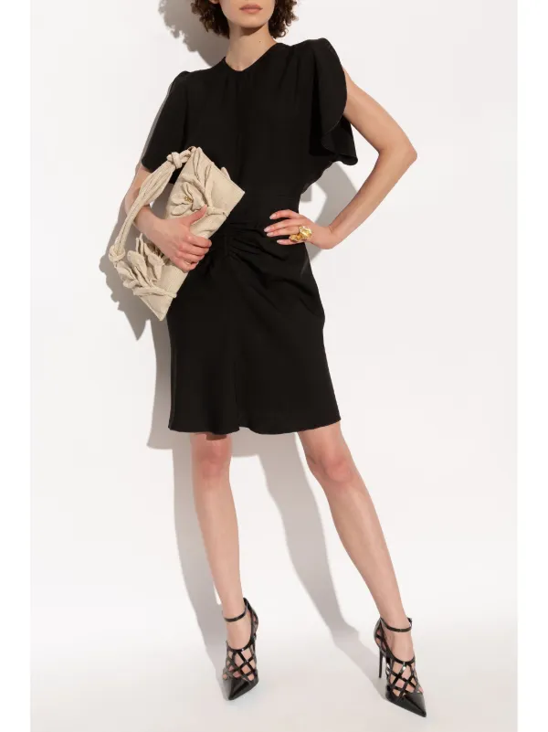 送料込/関税込■Victoria Beckham■ギャザーミニドレス Victoria Beckham ギャザー ミニドレス | ブラック | FARFETCH JP