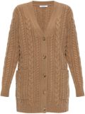 Max Mara chunky-knit cardigan - Brown